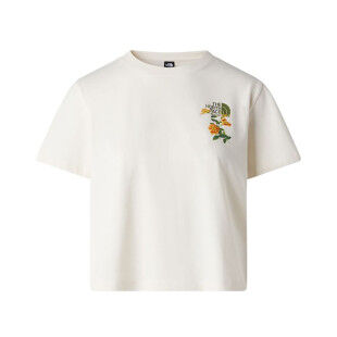 T-shirt Femme THE NORTH FACE Flora Graphic - WHITE DUNE