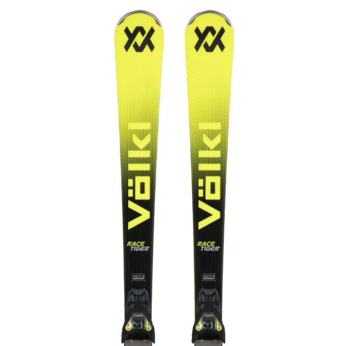 Völkl Racetiger SC Yellow ski package + VMotion 12 bindings