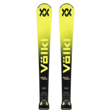 Völkl RaceTiger SC黄165cm、金具vMotion12付、新品 Ski-Set Völkl Racetiger SC Yellow + Bindungen VMotion 12 | Slalom