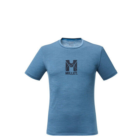 Maglietta da uomo MILLET UBIC WOOL TS SS - CORONET BLUE
