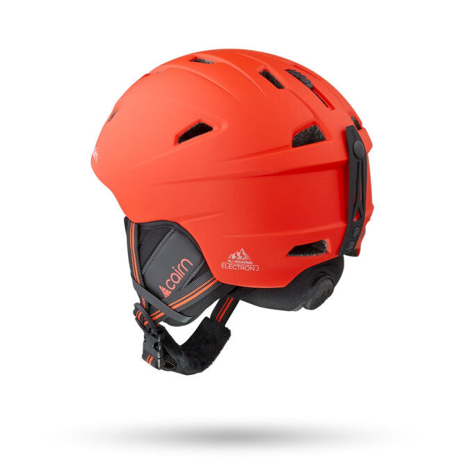 Casco Cairn Electron J - Rojo: protección ligera para jóvenes esquiadores