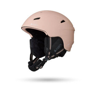 Casque Cairn Electron J Mat Light Pink : protection légère pour jeunes skieurs