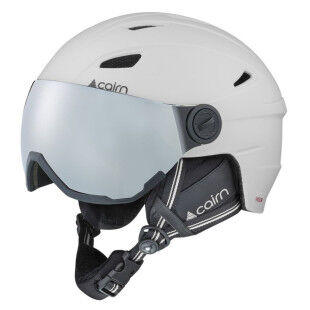 CAIRN IMPULSE VISOR ski helmet with visor - Mat White