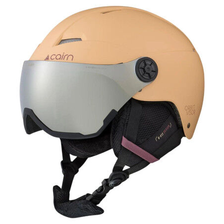 Helm mit Visier CAIRN ORBIT VISOR – MAT PEACH