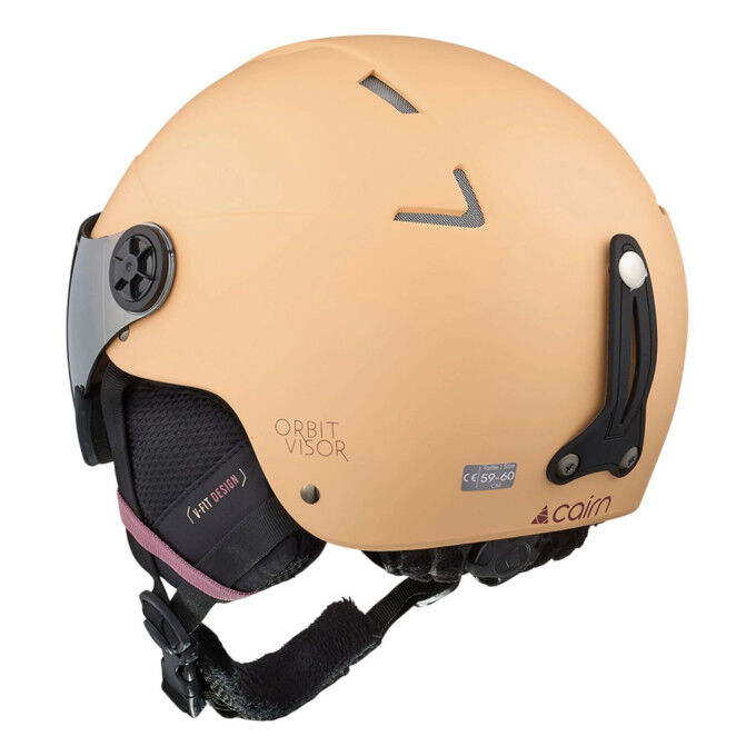 Casco con visiera CAIRN ORBIT VISOR - MAT PEACH