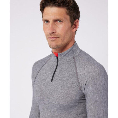 Damart : t-shirt pour homme COMFORT 4 COL ZIPPE