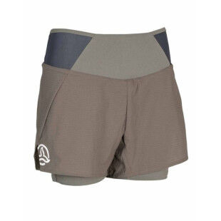Women's TERNUA LITHIUM hiking shorts - VETIVER