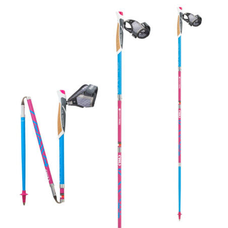 Bastones de trail TSL Trail ALU 4 Pantalones cortos de corcho - FLAMINGO