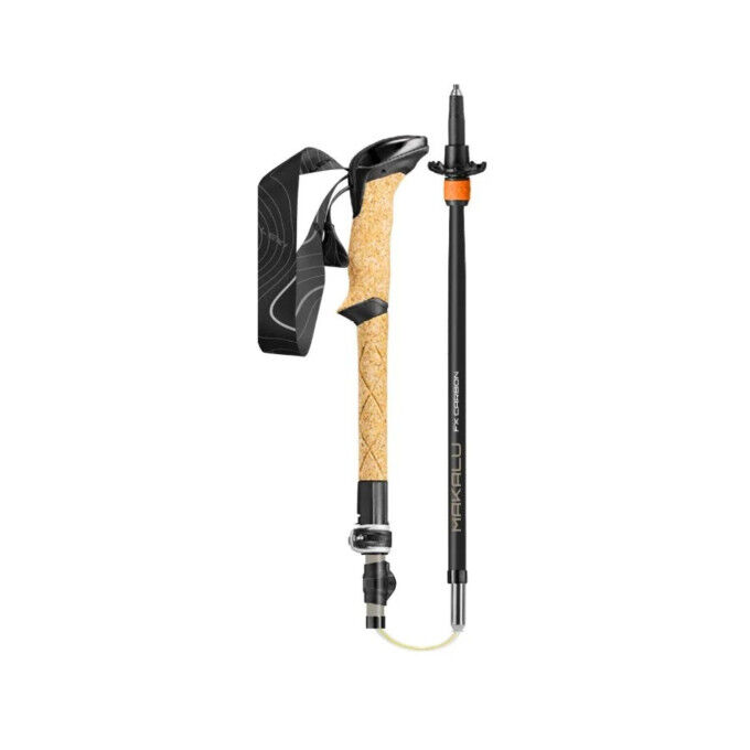 Leki Makalu FX Carbon AS: shock-absorbing walking pole for trekking and mountaineering