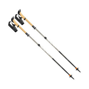 Leki Makalu FX Carbon AS: shock-absorbing walking pole for trekking and mountaineering