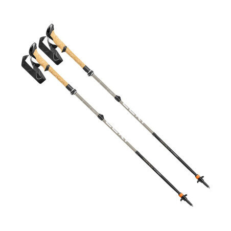 Leki Makalu FX Carbon AS: bastón de senderismo antichoque para trekking y alpinismo