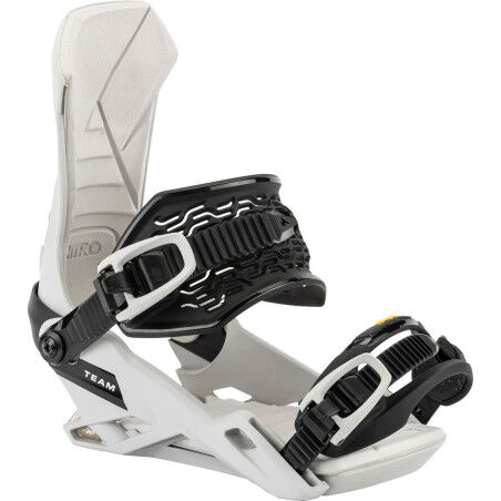 Nitro TEAM Grey Snowboard Bindings – All-Mountain Performance & Premium Comfort