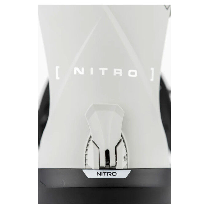 Fijaciones de snowboard Nitro TEAM Grey: rendimiento todoterreno y comodidad superior