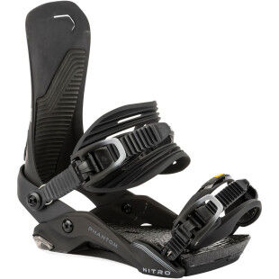Fijaciones de snowboard PHANTOM Black Fade: capacidad de respuesta y comodidad para el esquí de montaña.