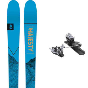 Pacchetto sci MAJESTY SUPERWOLF + attacchi : Colore - Blu, Dimensioni dello sci - 166