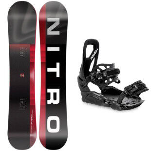 Snowboard-Set Nitro TEAM PRO WIDE + Bindung : Größe der Skier - 162