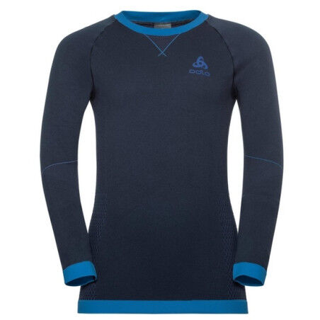 Odlo T-SHIRT ML PERFORMANCE WARM bleu