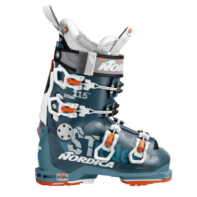 Nordica STRIDER 115W DYN avio white orange ski boots Nordica STRIDER 115W DYN avio white orange ski boots