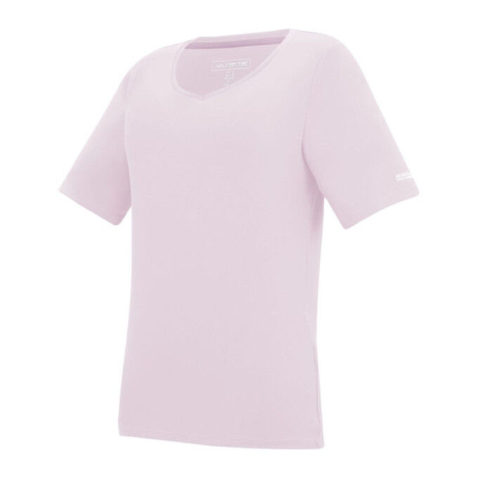 T-shirt Femme REGATTA Fingal V-Neck - PINK HAZE