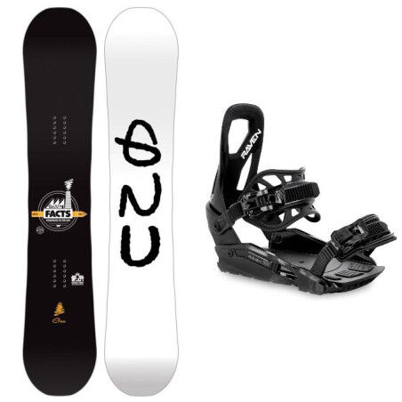Mochila de snowboard Gnu FACTS + fijaciones : Talla de esquí - 159W