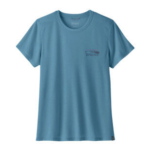 T-shirt Femme PATAGONIA Capilene Cool Trail Stratapeaks- SHORE BLUE