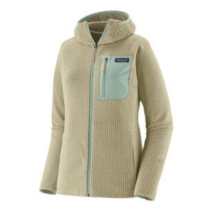 Fleecejacke mit Kapuze für Damen PATAGONIA R1® Air F-zip – WEATHERED STONE