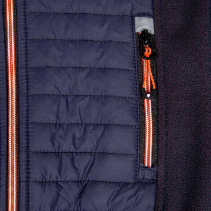 Aulp Sirec Navy boys' hybrid jacket: warmth and freedom of movement