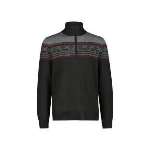 CMP Wooltech Men's Crew Neck Sweatshirt - Anthracite: comfort and warmth for the outdoors