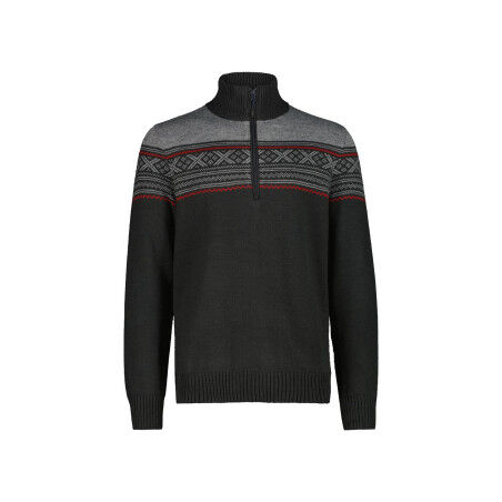 CMP Wooltech Men's Crew Neck Sweatshirt - Anthracite: comfort and warmth for the outdoors