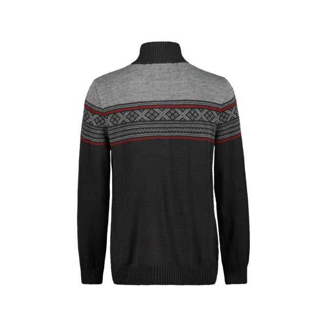 CMP Wooltech Men's Crew Neck Sweatshirt - Anthracite: comfort and warmth for the outdoors