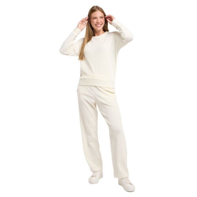 Ragwear Korfy Ivory: pantaloni da donna in velluto comodi e alla moda