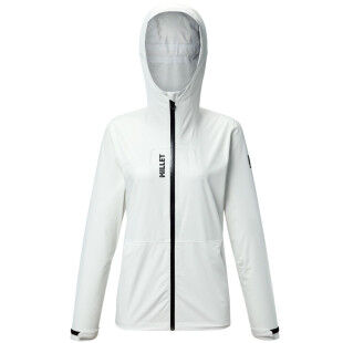 Veste à capuche de randonnée Femme MILLET SENECA 2.5L - FOGGY DEW