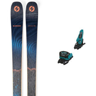 Pack de skis Blizzard ANOMALY 88 + fix : Couleur - BLEU/ORANGE, Taille des skis - 176