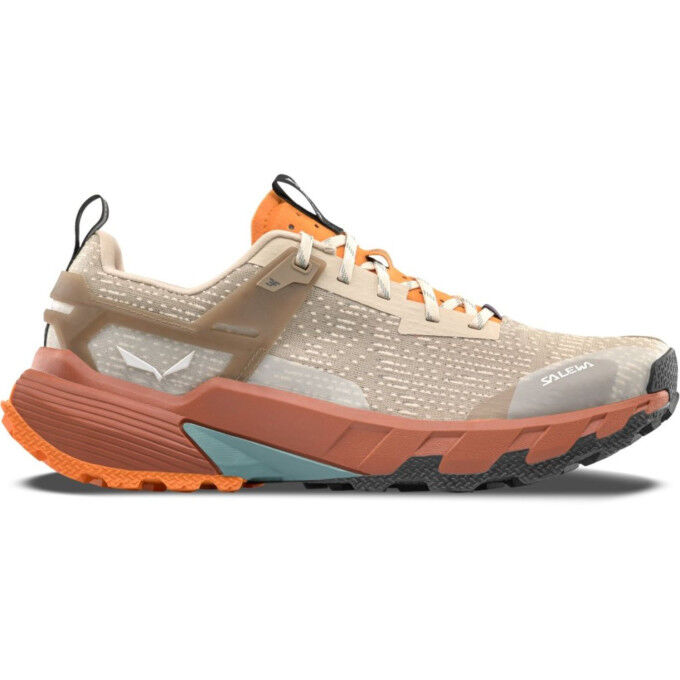 Men's SALEWA Pedroc 2 Trail Running Shoes - OATMEAL/BOMBAY BROWN