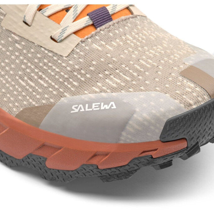 Men's SALEWA Pedroc 2 Trail Running Shoes - OATMEAL/BOMBAY BROWN