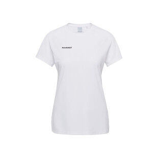 T-shirt Femme Mammut Ducan FL White : légèreté et fraîcheur en montagne