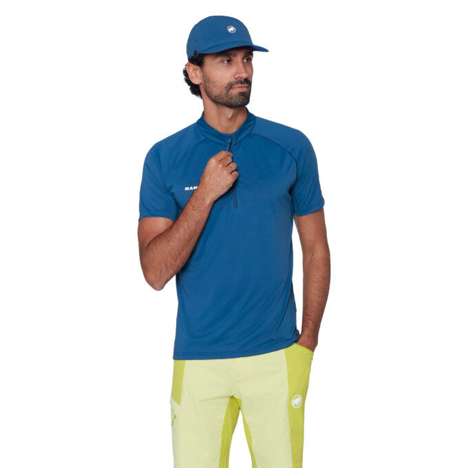 Herren-T-Shirt Mammut Ducan FL 1/2 Zip – Komfort und Leistung im Outdoor-Bereich