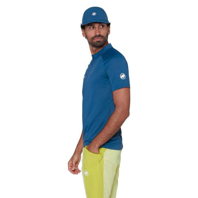 Camiseta Mammut Ducan FL 1/2 Zip para hombre: comodidad y rendimiento al aire libre