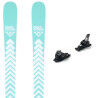 Pack de esquís Black Crows CAPTIS BIRDIE + fijaciones : Color - Turquesa, Talla de esquí - 160