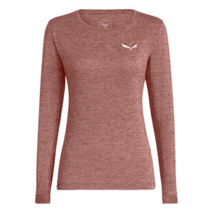 Women's SALEWA Puez Long Sleeve T-Shirt - DESERT PINK MELANGE
