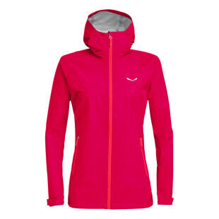 Giacca da trekking da donna SALEWA Puez Aqua 3 PTX - ROSA ROSSO