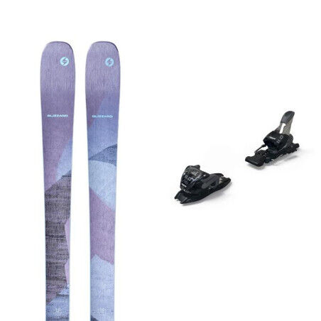 Skiset Blizzard BLACK PEARL 88 Violett + Bindung : Farbe - Violett, Größe der Skier - 158