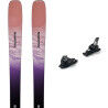 Salomon STANCE PRO W 88 ski pack + bindings : Colour - FUSION CORAL/CHIVE BLOSSOM/FAIRY TA, Ski size - 161