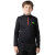 Camiseta con cremallera de Rossignol - BOY HERO 1/2 ZIP WARM STRETCH - Negro