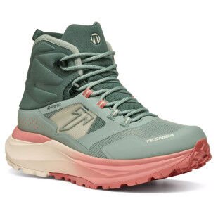 Chaussures de randonnée femme Tecnica Agate S Mid GTX Green Pink