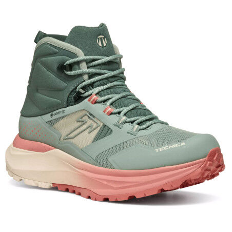 Tecnica Agate S Mid GTX Green Pink Women's Hiking Shoes