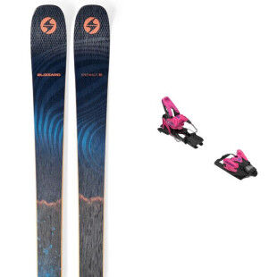 Packung Blizzard ANOMALY 88 Skier + Bindung : Farbe - BLAU/ORANGE, Größe der Skier - 176