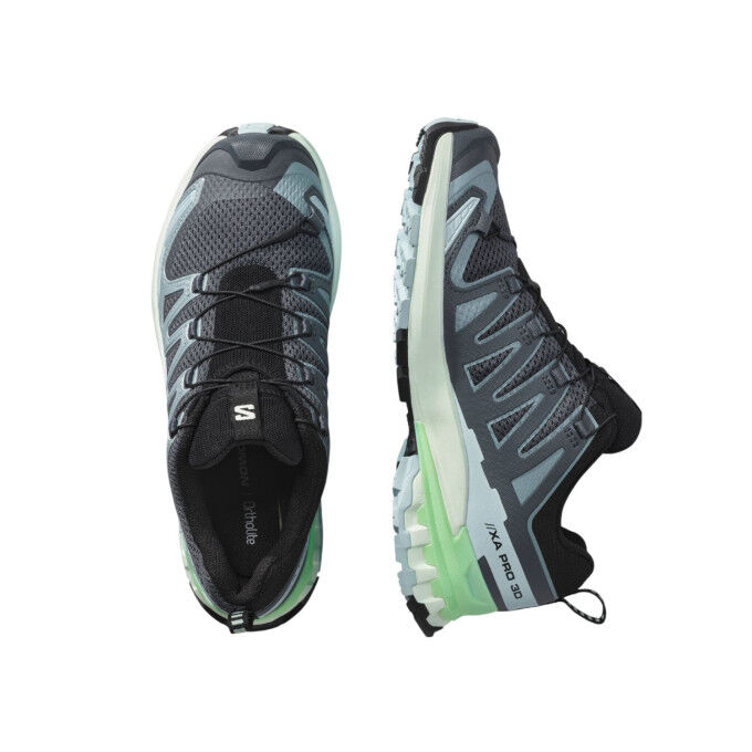 Chaussures de trail femme SALOMON XA PRO 3D V9 - TURBUL/ICED A/PATIN