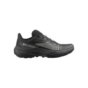 SALOMON GENESIS Men's Trail Running Shoes - BLACK/BLACK/FTW SILVER