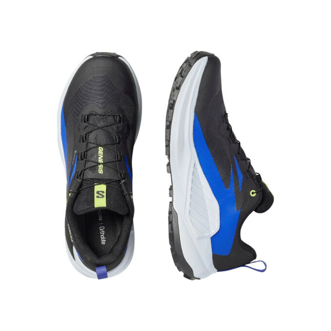 Trailschuhe SALOMON GENESIS GORE-TEX – BLACK/BLUING/ACID LIME